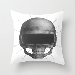 Anatomy of Daft Punk Throw Pillow