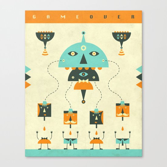 GAME OVER Canvas Print
