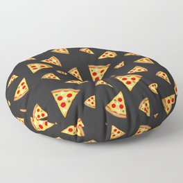 Cool and fun pizza slices pattern Floor Pillow
