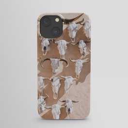Cow Skulls Adobe - West Texas Photography iPhone Case