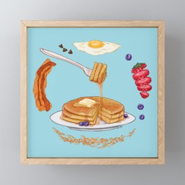 Pancake Mandala Framed Mini Art Print