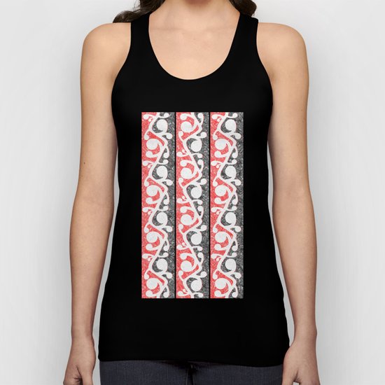Maori Kowhaiwhai Distressed Pattern Unisex Tank Top