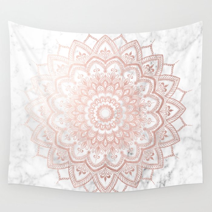 Pleasure Rose Gold Wall Tapestry