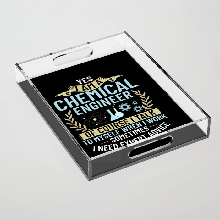 Chemical Engineer Chemistry Engineering Science Acrylic Tray