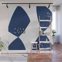Abstract shapes color grid 4 Wall Mural