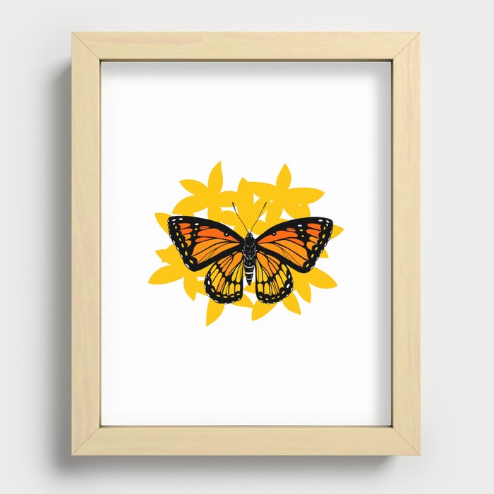 Butterfly Recessed Framed Print