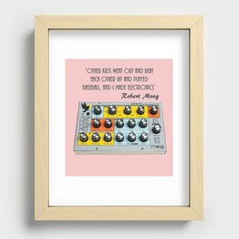 Robert Moog Quote Recessed Framed Print