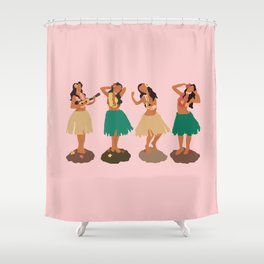 Hula Girls Shower Curtain