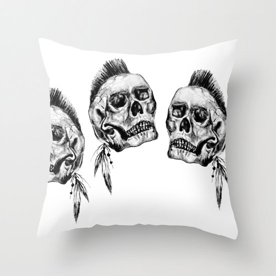 Skulls Throw Pillow