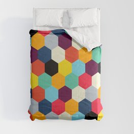 Eclectic Tiles | Mid Century Pattern Comforter