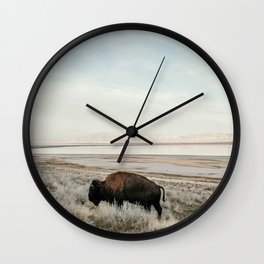 Bison of Antelope ISland Wall Clock