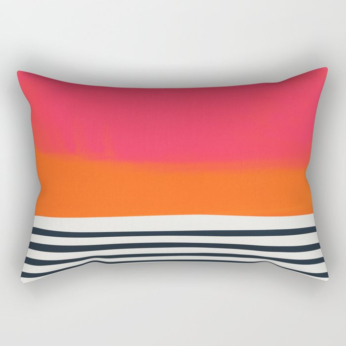 Sunset Ripples Rectangular Pillow