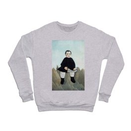 Boy on the Rocks - Henri Rousseau 1897 Crewneck Sweatshirt