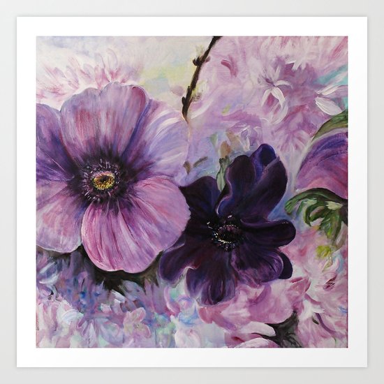 Bleu de printemps Art Print