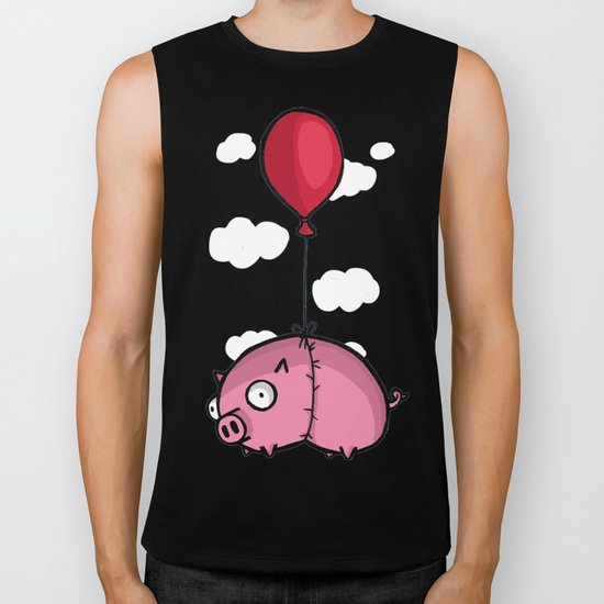 fly piggy fly Biker Tank