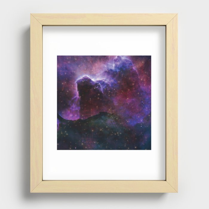 Cool Outer Space Print Galaxy Lover Pattern Recessed Framed Print