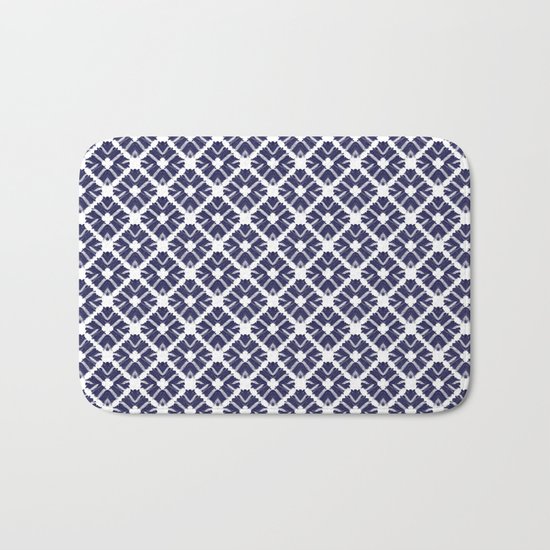 Shibori Diamonds Bath Mat