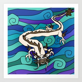 Water Dragon Art Print