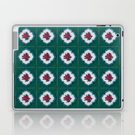Peranakan Tiles (Textured Rose Green) Laptop & iPad Skin