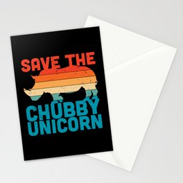 Save The Chubby Unicorn Stationery Card