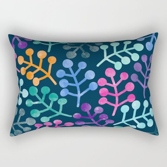 Colorful Leaves XII Rectangular Pillow