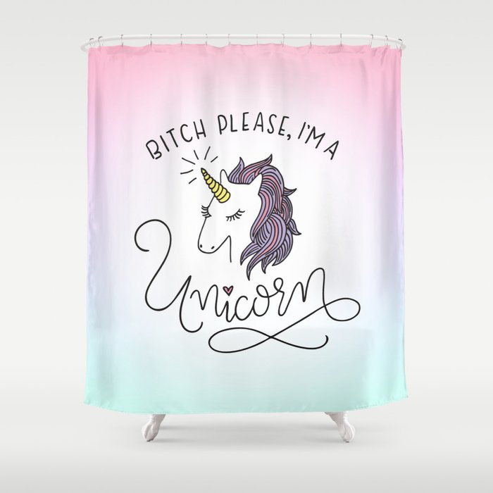 Unicorn Shower Curtain, Unicorn Shower Curtain