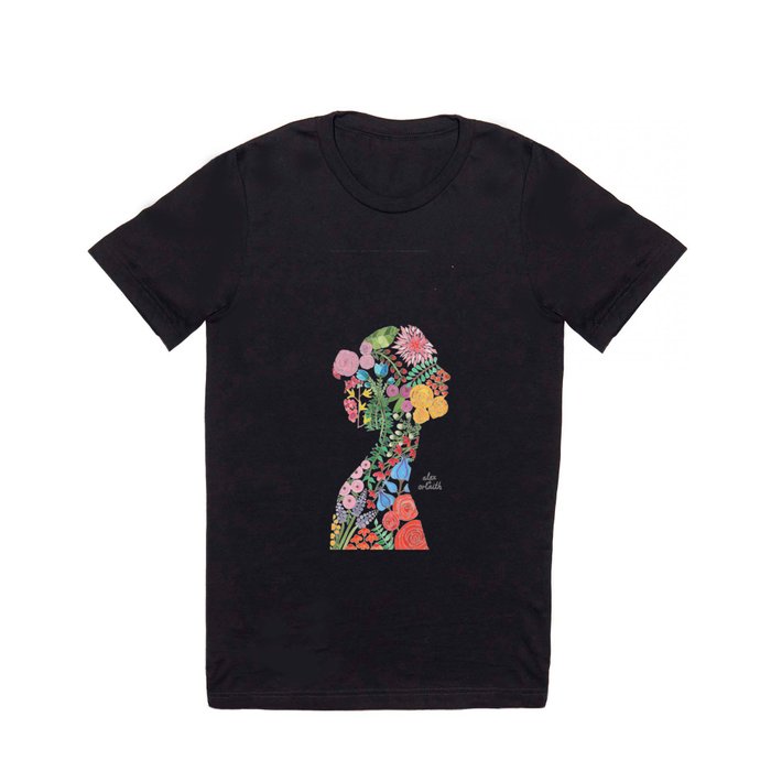 Floral Silhouette T Shirt