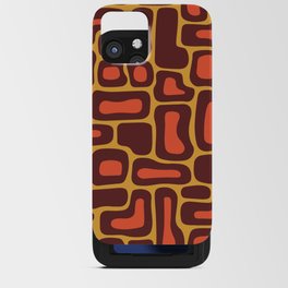 Retro Mid Century Modern Abstract composition 446 iPhone Card Case