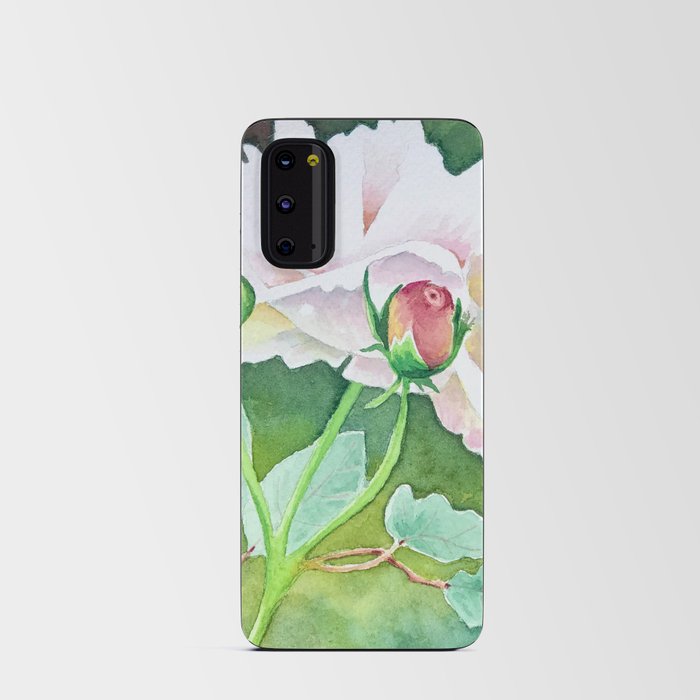 Pink Peony Watercolor by Kimberly Shaw Android Card Case