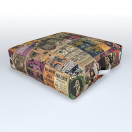 Rock n' Roll Stories revisited Outdoor Floor Cushion | Gigs, Digital, Jazz, Digitalpainting, Collage, Colours, Legends, Painting, Music, Icons 