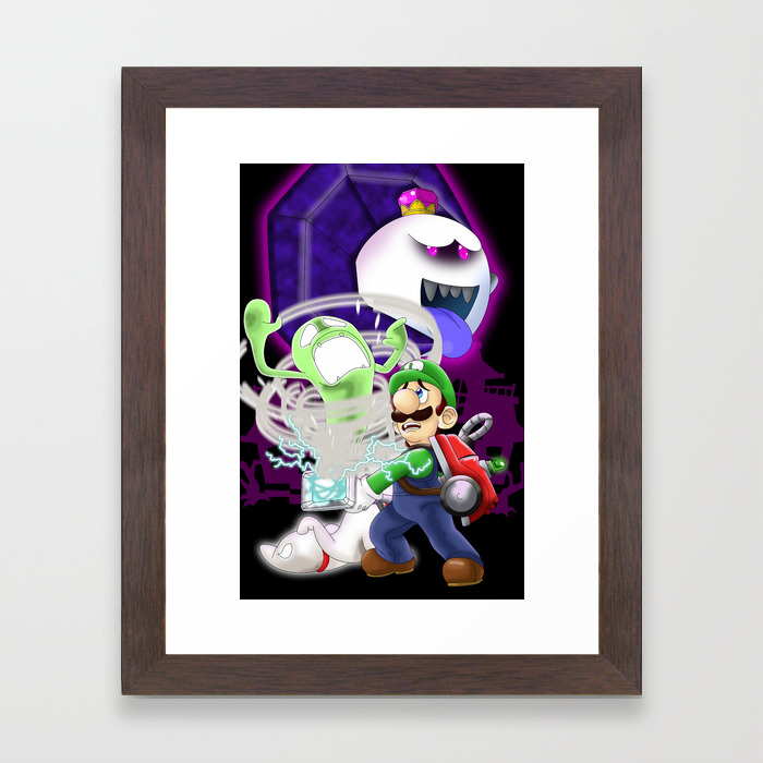 Luigi S Mansion Dark Moon Framed Art Print By Kurewkreations Luigi S Mansion Dark Moon Framed Art Print By Kurewkreations