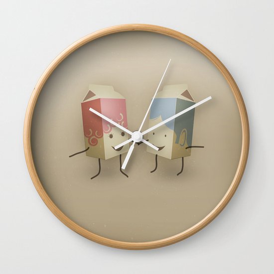 I only have pasteurised for you Wall Clock