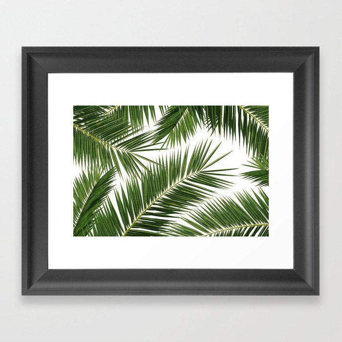 Palm Leaves Jungle Finesse #1 #tropical #wall #art #society6 Framed Art Print
