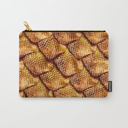 3d abstract snake skin, reptile scale Carry-All Pouch