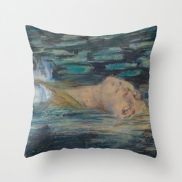 Waterlily - Alice Pike Barney Throw Pillow