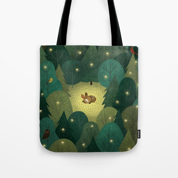Enchanted Forest Baby Fawn Tote Bag