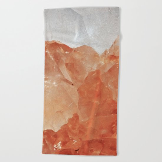 BLOOD ORANGE QUARTZ Beach Towel