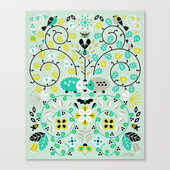 Hedgehog Lovers Canvas Print