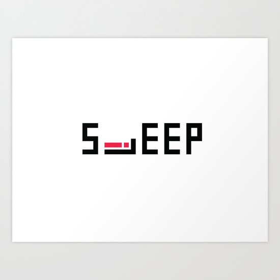 iSleep Art Print