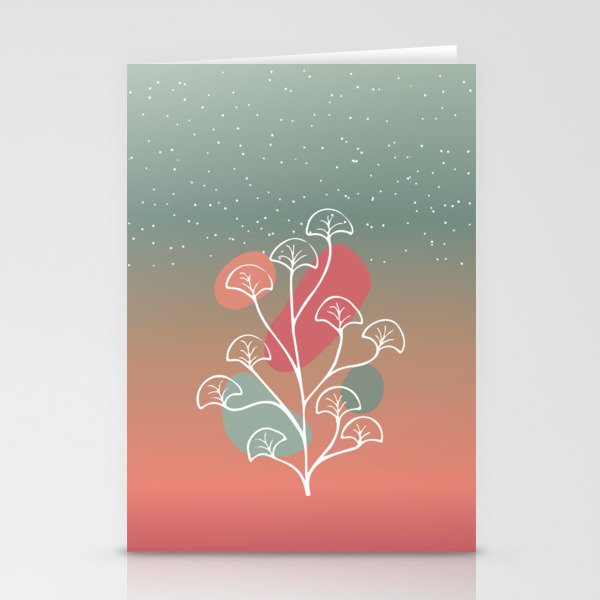Floral Star Scape 003 Stationery Cards