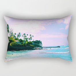 Purple waves Rectangular Pillow