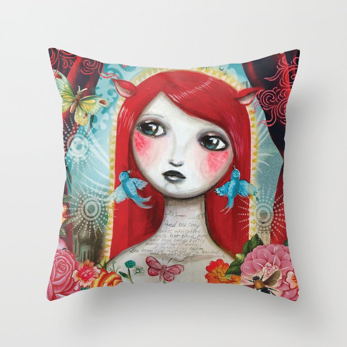 Alice's on Stage by CJ Metzger Throw Pillow
