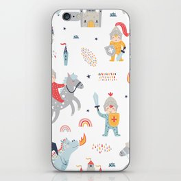 Magical Knight, Dragon & Castle iPhone Skin