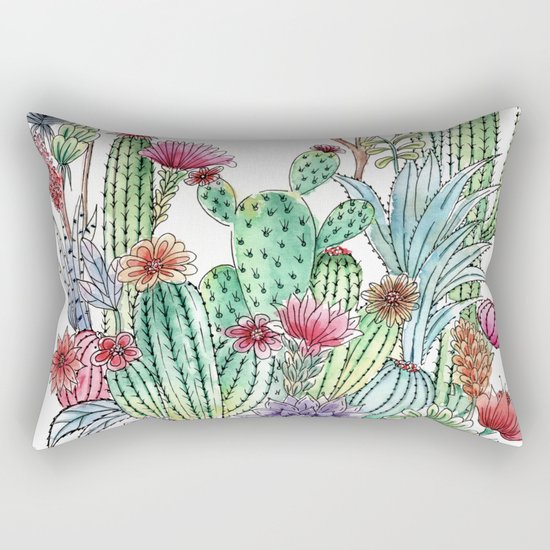 Cactus garden Rectangular Pillow
