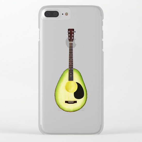 AVOCADO GUITAR Clear iPhone Case