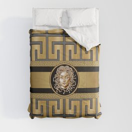 Luxury Medusa Head Gold Comforter