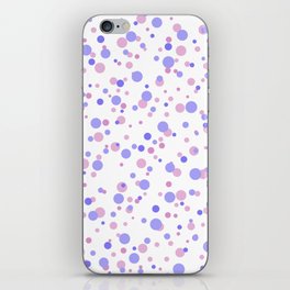 Abstract Blush Pink Lilac Tones Geometrical Polka Dots iPhone Skin