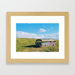 that pnw bus Framed Art Print