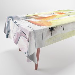 Red Fox  Tablecloth