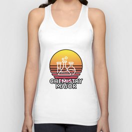 Chemistry Major Colorful Sunset College Student Graphic Unisex Tank Top